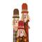 Glitzhome® 36.25" Wooden Scarecrow Family Porch Décor with Lighted Wreath & Timer